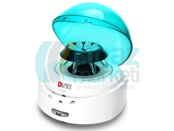 DLAB D1008 Yeşil Kapaklı Mikro Santrifüj 0.2 / 0.5 /1.5 / 2.0 mL X 8 / 7000 rpm