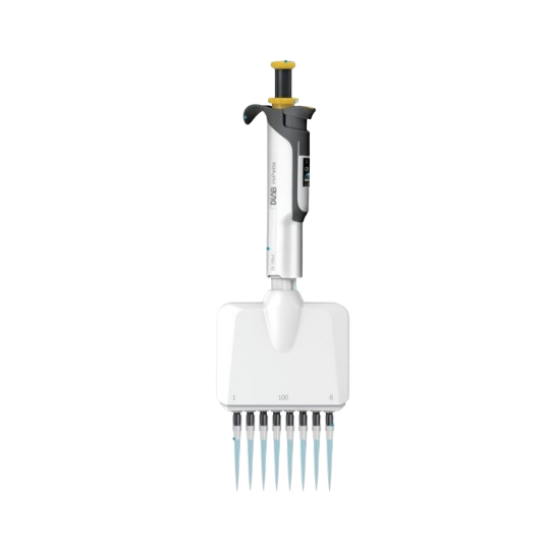 DLAB HiPette 8 Kanallı Otoklavlanabilir Ayarlanabilir Renkli Manuel Pipet 30-300μl