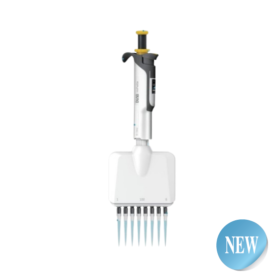 DLAB HiPette 8 Kanallı Otoklavlanabilir Ayarlanabilir Renkli Manuel Pipet 30-300μl