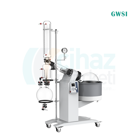 Greatwall RE-1020CE Endüstriyel Rotary Evaporatör, 20L Evaporator Balonu, 10 LT Toplama Balonu, Large Soğutucu