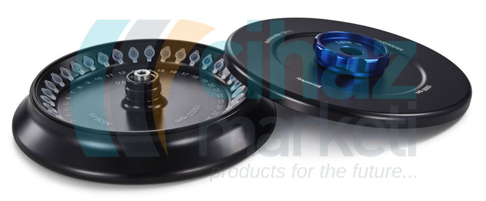 DLAB AS36-05 Alüminyum Alaşımlı Rotor Kiti Kapaklı, Sabitleme Klipsli ve O'ringli, D3024 ve D1524R ile Kullanılır 15000rpm, 0.5mL×36,0.2mL×36