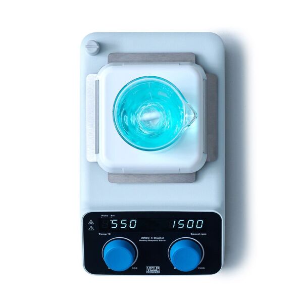 VELP AREC 4 Digital Seramik Isıtıcılı Manyetik Karıştırıcı 5 L, 1500 rpm, Sıcaklık Probu ile
