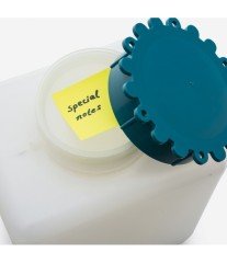 ISOLAB 061.08.901 şişe - P.E - amber - geniş boyun - vidalı kapaklı - 1000 ml