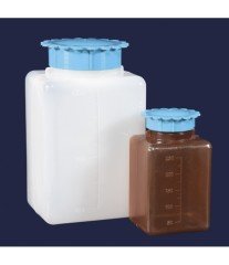ISOLAB 061.08.901 şişe - P.E - amber - geniş boyun - vidalı kapaklı - 1000 ml