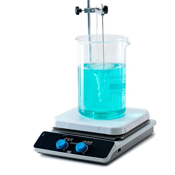 VELP AREC 10 Digital Seramik Isıtıcılı Manyetik Karıştırıcı 25 L, 1500 rpm, Sıcaklık Probu, Destek Çubuğu ve Kelepçe ile