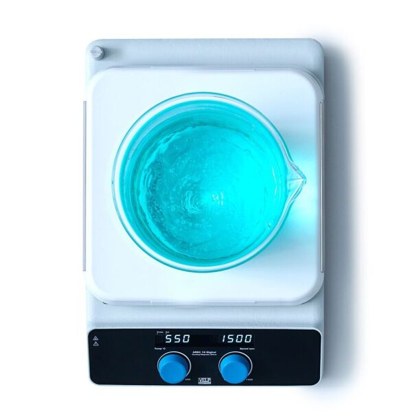 VELP AREC 10 Digital Seramik Isıtıcılı Manyetik Karıştırıcı 25 L, 1500 rpm, Sıcaklık Probu, Destek Çubuğu ve Kelepçe ile