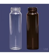 ISOLAB 095.03.011 vial - vida kapak - N24 - 27,5x95 mm - 40 ml - şeffaf