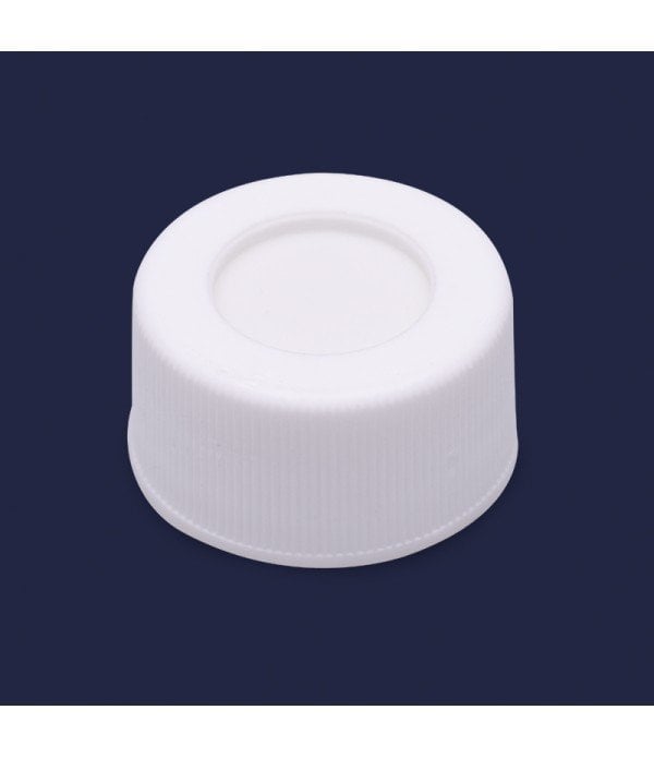 ISOLAB 096.05.011 kapak + septa - silikon / PTFE - deliksiz - N24 vial için