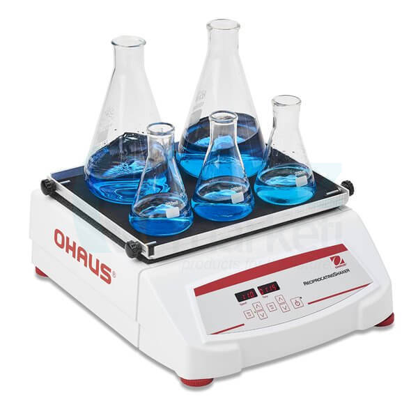OHAUS SHRC0719DG Pistonlu Çalkalayıcı 19 mm, 6.8 kg Kapasite, 20-300 rpm, 28x33 Cm Tabla, Dijital, Alarmlı