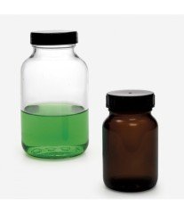 ISOLAB 061.10.901 şişe - geniş boyunlu - nötr cam - şeffaf - 1000 ml - GL 68