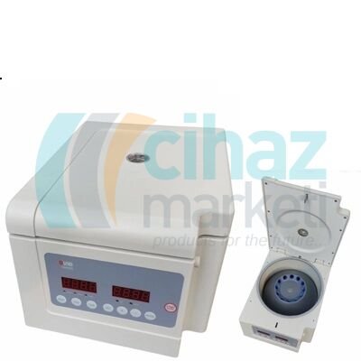 DLAB DM0408 Klinik Santrifüj A8-15P Rotor ile, 15 mL x 8, 10 mL x 12 | 300~4000 rpm