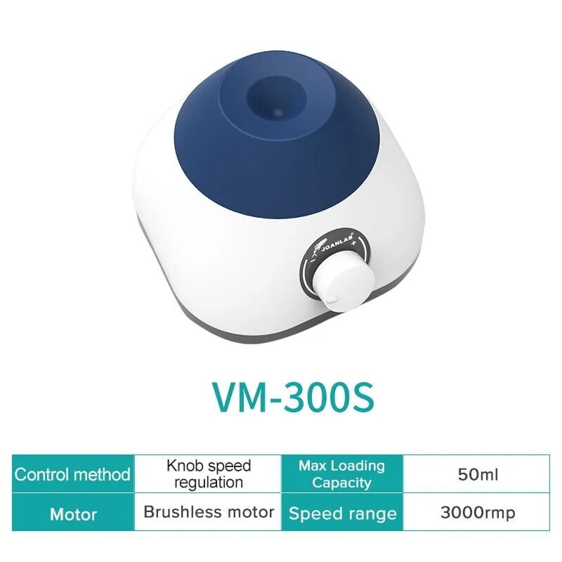 JOANLAB VM-300S Mini Vorteks Karıştırıcı 50 ml, 0~3000rpm (Ayarlanabilir Hız)
