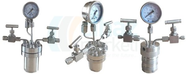 TOPTION TOPT-HT100 Hidrotermal Sentez Reaktörü, Paslanmaz Çelik , 100 ML PTFE insert , 220 C , Max 30 Bar