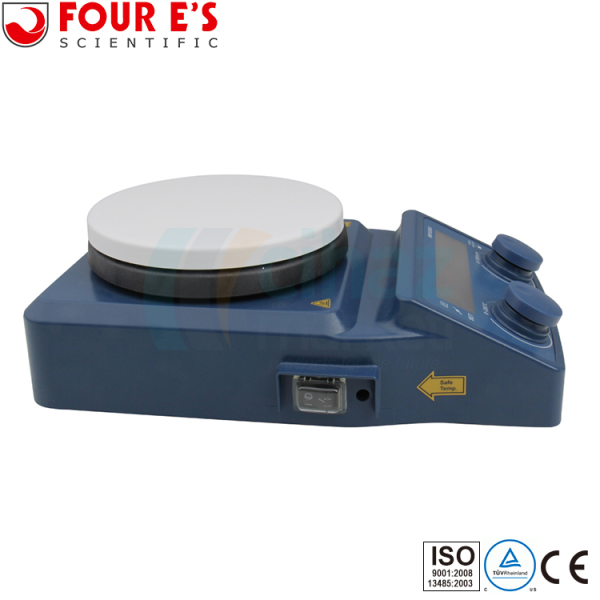FOUR E’s MI0102003 5’’ Dijital Isıtıcılı Manyetik Karıştırıcı 280°C 5L, Stand ve Sıcaklık Probu ile