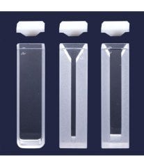 ISOLAB 098.01.002 spektrofotometre küveti - ES kuvars - yarı mikro - 12,5x12,5x45 mm - 1,40 ml