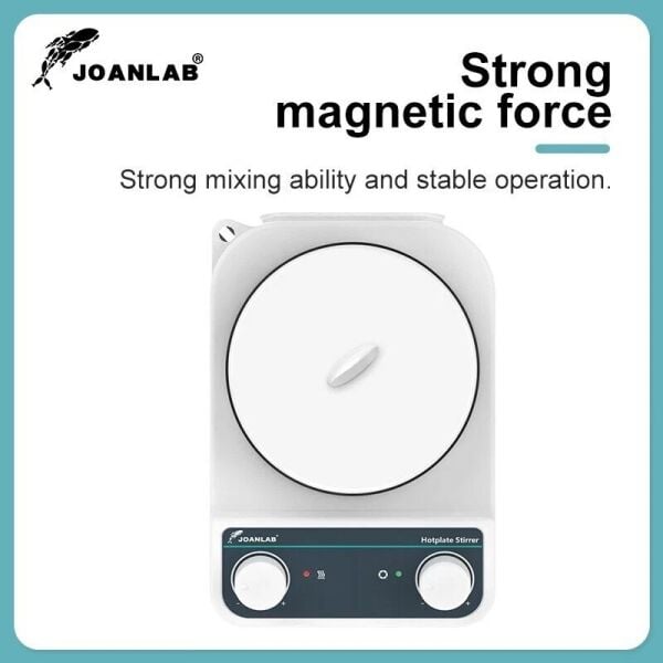 JOANLAB HS5 Analog Isıtıcılı Manyetik Karıştırıcı – Destek Çubuğu ve Kelepçeli Set - 2 L, 260 °C, 200~1500 rpm