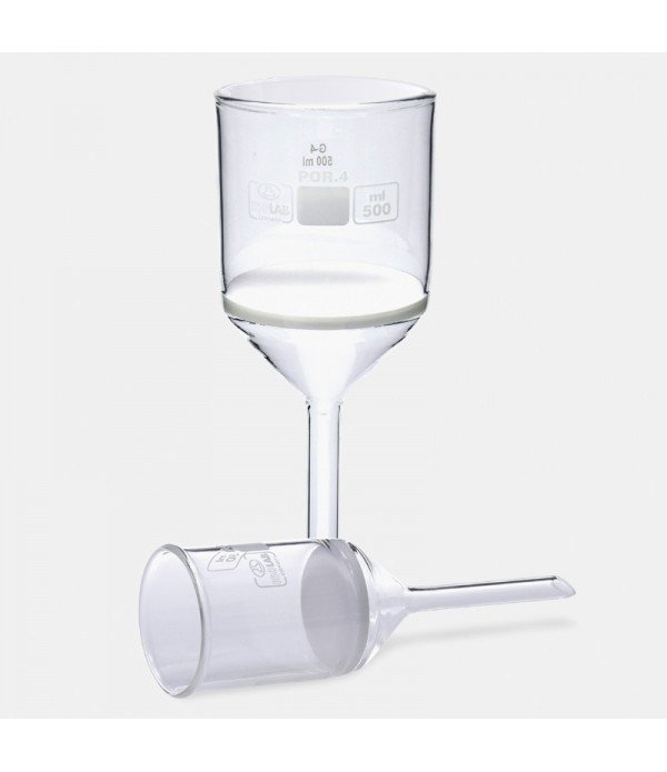ISOLAB 043.01.121 huni - gooch - sinter cam filtreli - 17D - por 1 - 125 ml - çap 60 mm