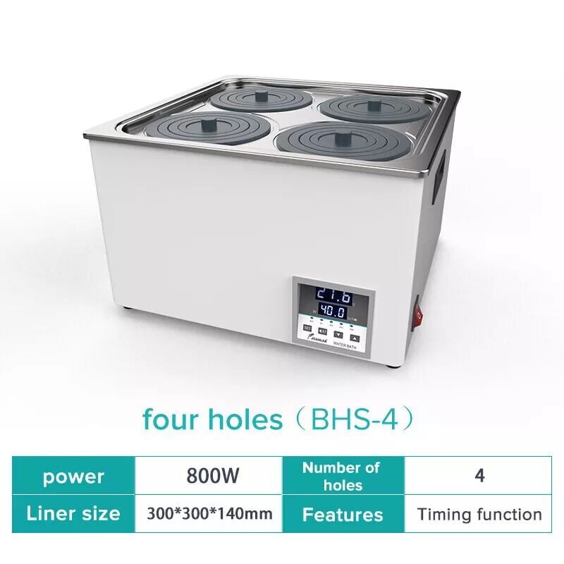JOANLAB WB100-4F Dijital Su Banyosu RT ~ 99,9 °C, Kuru Çalışma Önleyici Modlu