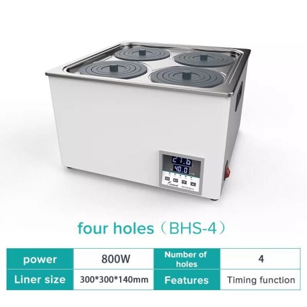 JOANLAB WB100-4F Dijital Su Banyosu RT ~ 99,9 °C, Kuru Çalışma Önleyici Modlu