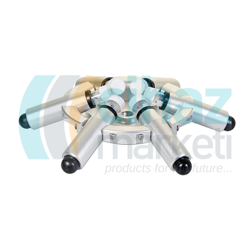 DLAB S6-15 Alüminyum Alaşım Döner Rotor, 15 ml x 6, A15P22 ve A5P17 Adaptörleri ile