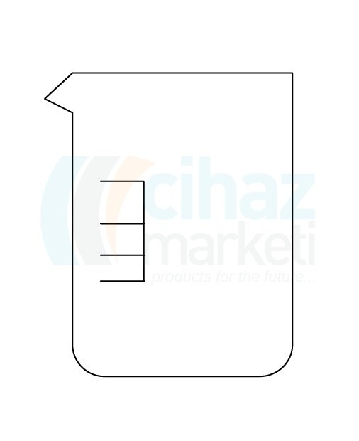 Çalışkan Cam Teknik LG009.01.0100 Beher, Kısa form 100 ml Hacim