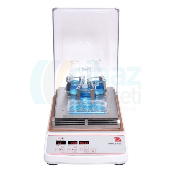 OHAUS ISLD04HDG İnkübatörlü Orbital Çalkalayıcı, +5…65°C, Orbital 3 mm, 3.6 kg, 100 - 1200 rpm, 28x20 cm Tabla, Dijital