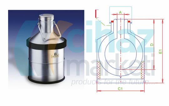 İsotherm 21 AL Dewar Kabı