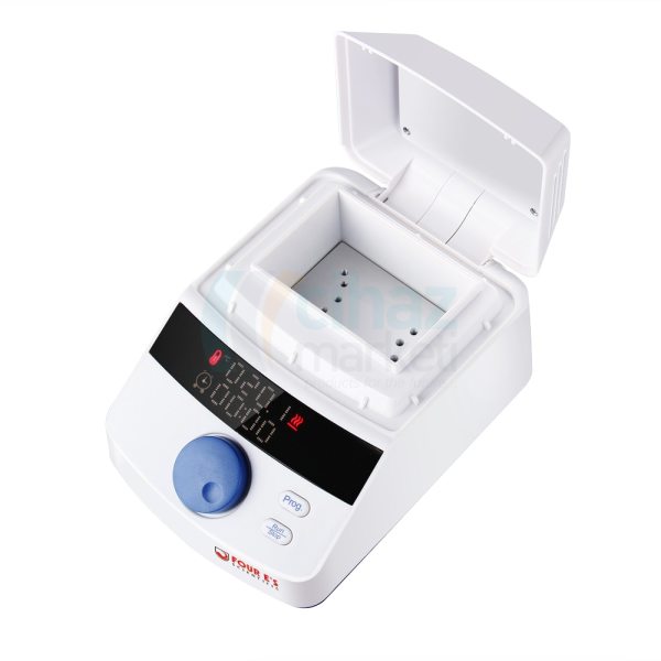 FOUR E’s TC0401006 Dijital Blok Isıtıcı (Kapaktan Isıtmalı) Oda Sıcaklığı +5 - 100°C 99saat 59dk Zaman Ayarlı