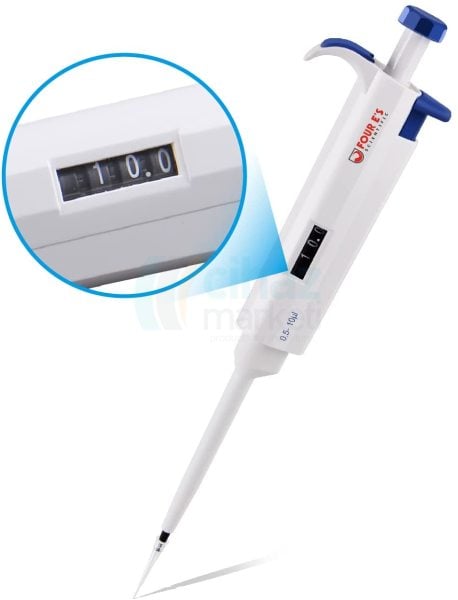 FOUR E’s 0.5-10μl Ayarlanabilir Otomatik Pipet
