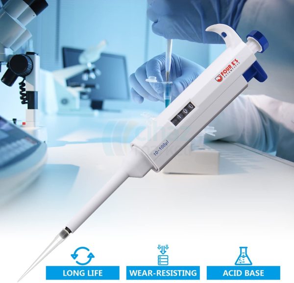 FOUR E’s 10-100μl Ayarlanabilir Otomatik Pipet