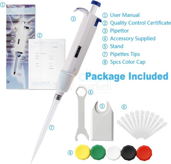 FOUR E’s 20-200μl Ayarlanabilir Otomatik Pipet