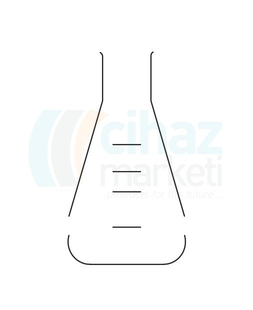 Çalışkan Cam Teknik LG009.02.0100 Erlen, Dar boyunlu 100 ml Hacim