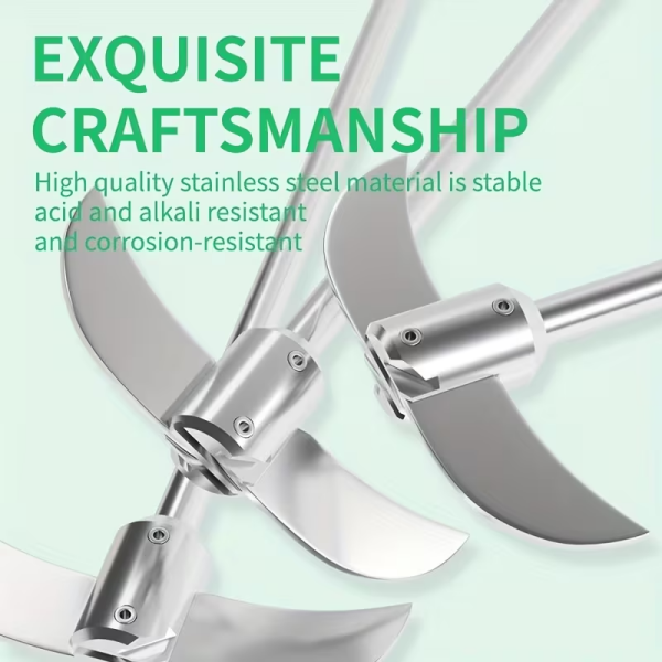 Ayarlanabilir Çift Paletli Çelik Karıştırıcı Şaftı Ø7 mm – 300 mm