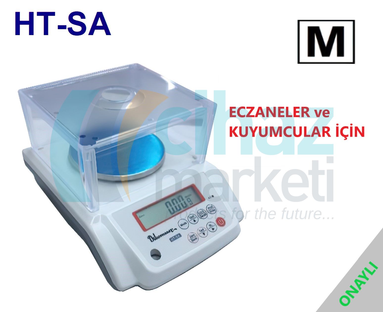 Dikomsan HT-SA-600 Onaylı Hassas Terazi 600 g / 0,01 g