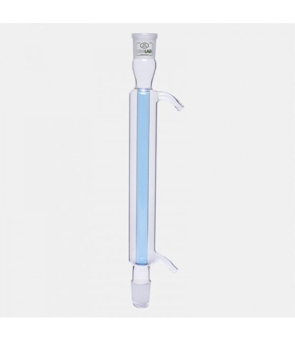 ISOLAB 033.11.252 soğutucu - düz - 250 mm - dişi şilif : NS 24/29 - erkek şilif : NS 24/29 - cam yan kol