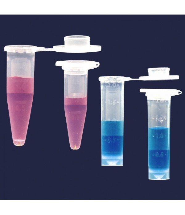 ISOLAB 078.03.023 tüp - santrfüj - mikro - düz kapaklı - 2,0 ml - steril