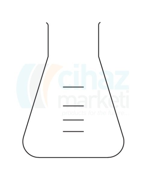 Çalışkan Cam Teknik LG009.03.0100 Erlen, Geniş boyunlu 100 ml Hacim