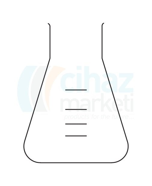 Çalışkan Cam Teknik LG009.03.0250 Erlen, Geniş boyunlu 250  ml Hacim