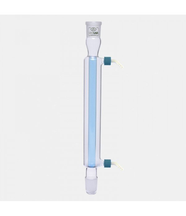 ISOLAB 033.12.250 soğutucu - düz - 250 mm - dişi şilif : NS 14/23 - erkek şilif : NS 14/23 - P.P yan kol