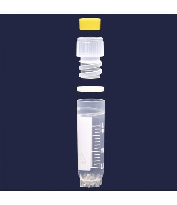 ISOLAB 091.11.102 tüp - cryo - 2,0 ml - etekli - dıştan kapaklı