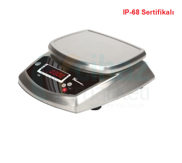 Dikomsan SW-15 Paslanmaz Tartım Terazisi 15 kg / 1 g