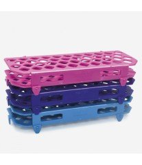 ISOLAB 080.01.005B mikrotüp standı - katlanabilir - 1,5/2,0 ml tüpler için - mavi