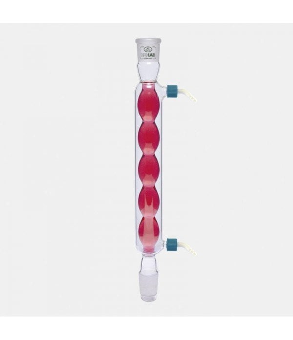 ISOLAB 033.14.252 soğutucu - bullu - 250 mm - dişi şilif : NS 24/29 - erkek şilif : NS 24/29 - P.P yan kol
