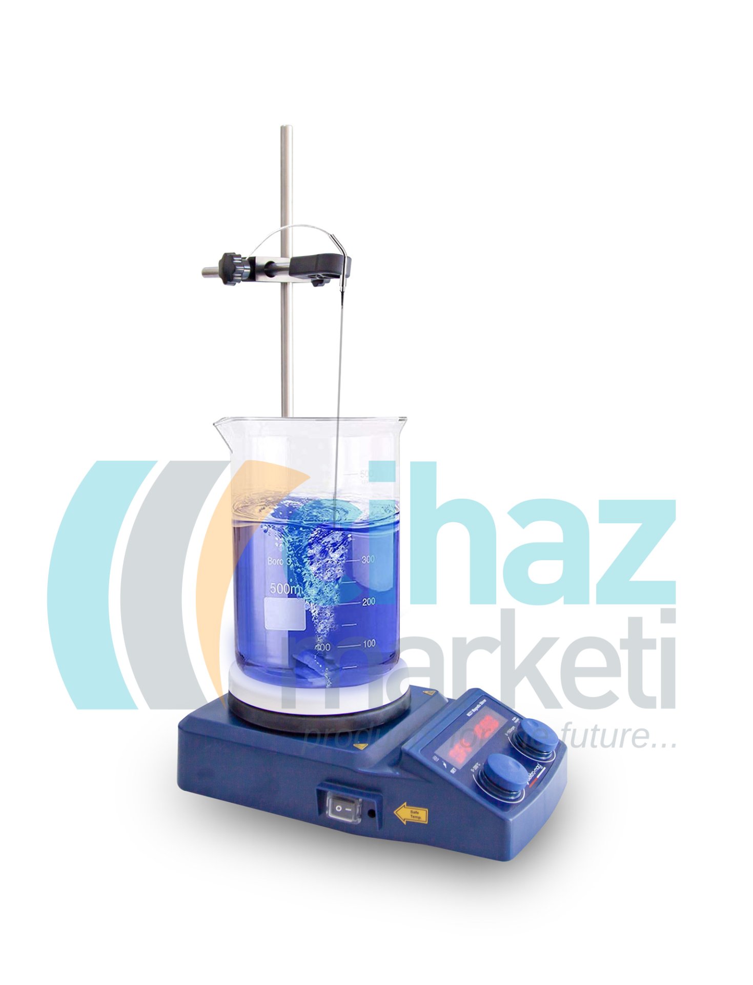 Elektro-mag M 221 Manyetik Karıştırıcı 280 °C 5 Litre, Stant ve Sıcaklık Probu ile