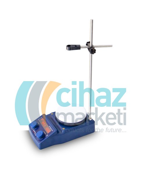 Elektro-mag M 221 Manyetik Karıştırıcı 280 °C 5 Litre, Stant ve Sıcaklık Probu ile