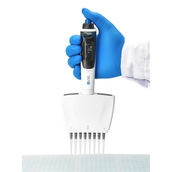 DLAB dPette+ 0.5-10 µL Çok Fonksiyonlu 8 Kanallı Elektronik Pipet