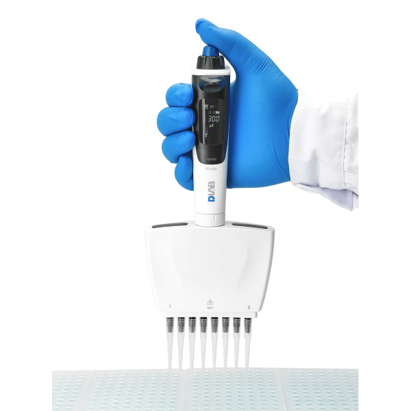 DLAB dPette+ 15-300 µL Çok Fonksiyonlu 8 Kanallı Elektronik Pipet