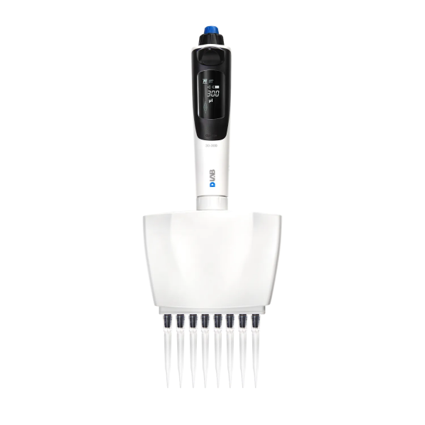 DLAB dPette+ 30-300 µL Çok Fonksiyonlu 8 Kanallı Elektronik Pipet