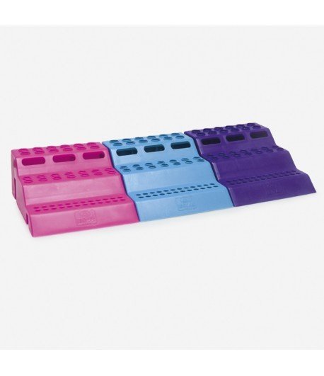 ISOLAB 080.01.003P mikrotüp standı - 3 sıralı - mor