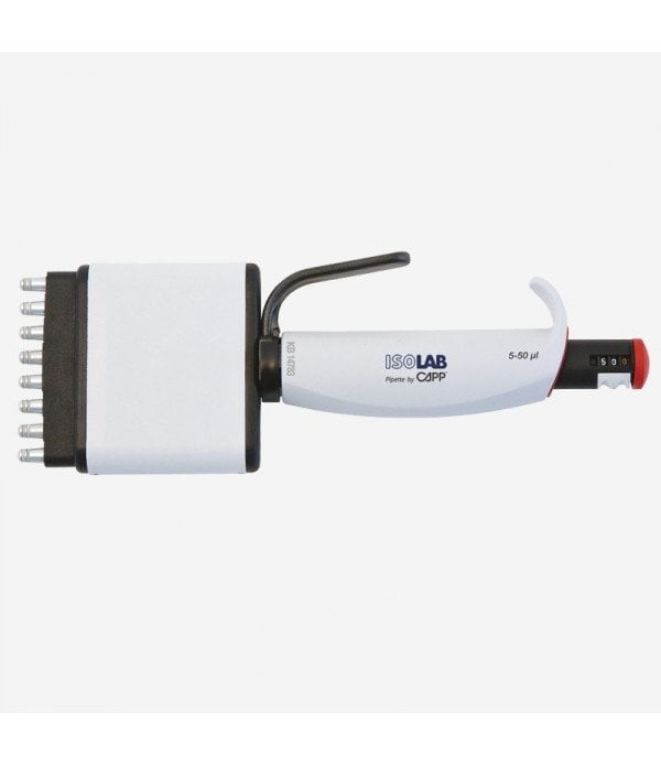ISOLAB 011.21.050 otomatik pipet - 8 kanal - araştırma amaçlı - 5 - 50 ul